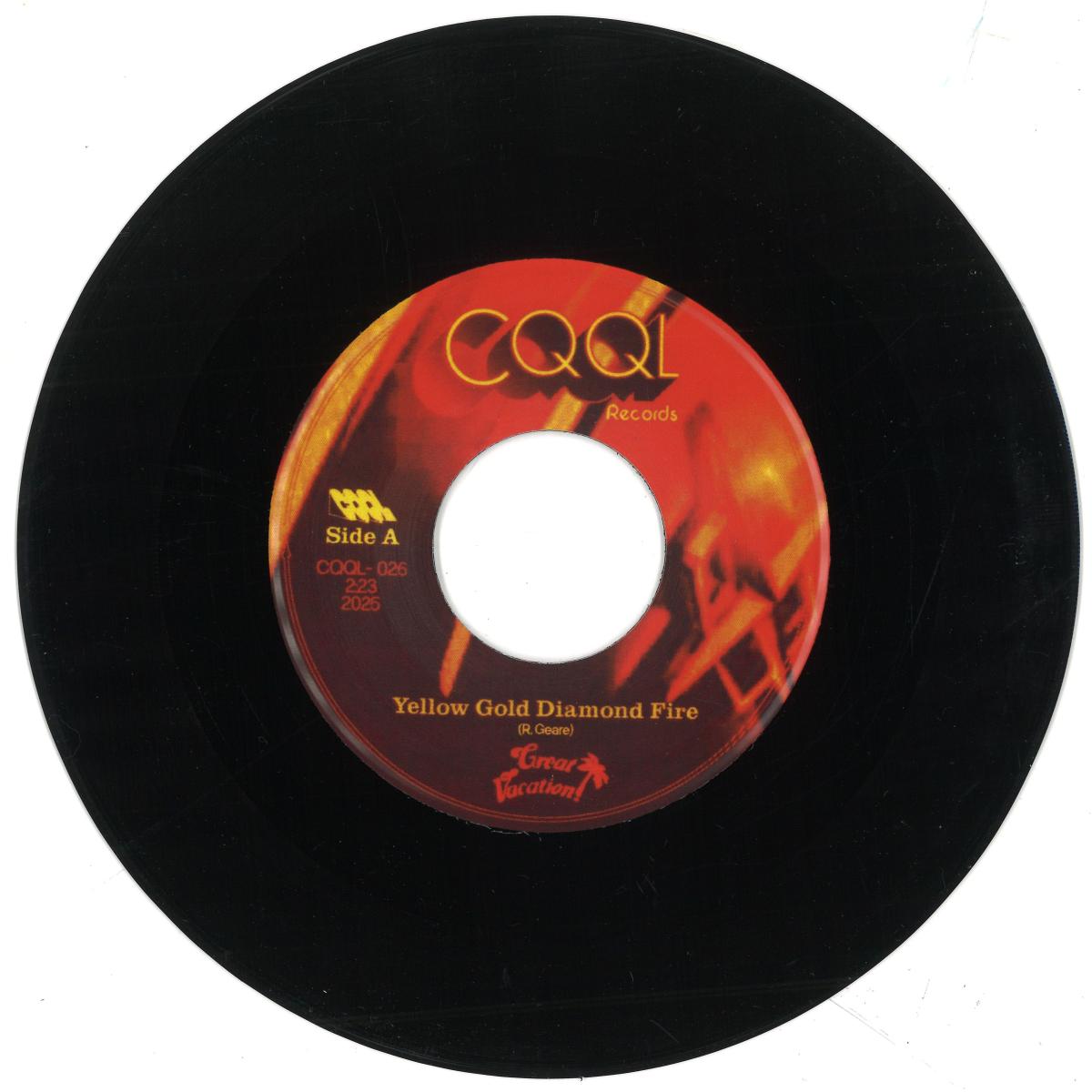 Great Vacation! — Yellow Gold Diamond Fire / You Make It Look Easy vinyl cover
