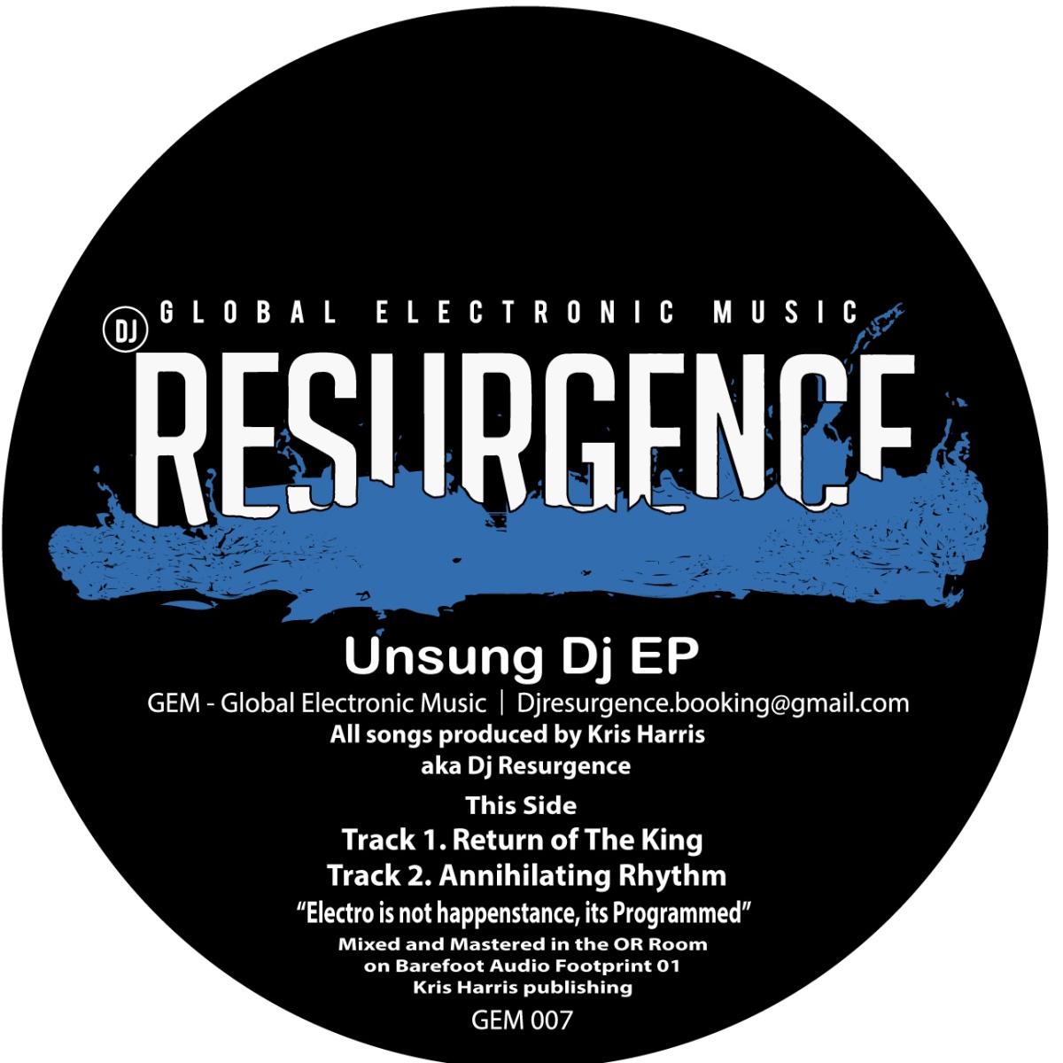 DJ Resurgence — Unsung vinyl cover