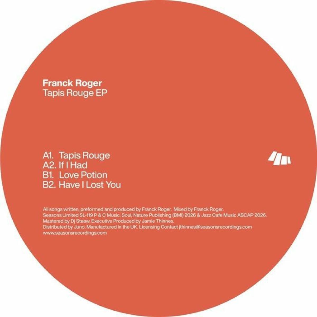 Franck Roger — Tapis Rouge EP vinyl cover