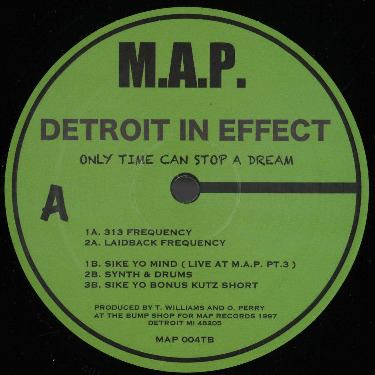 Detroit In Effect — Only Time Can Stop A Dream vinyl cover