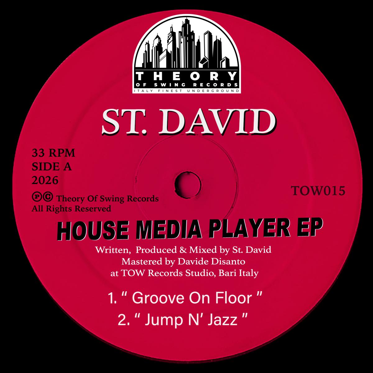 St. David — House Media Player EP vinyl cover