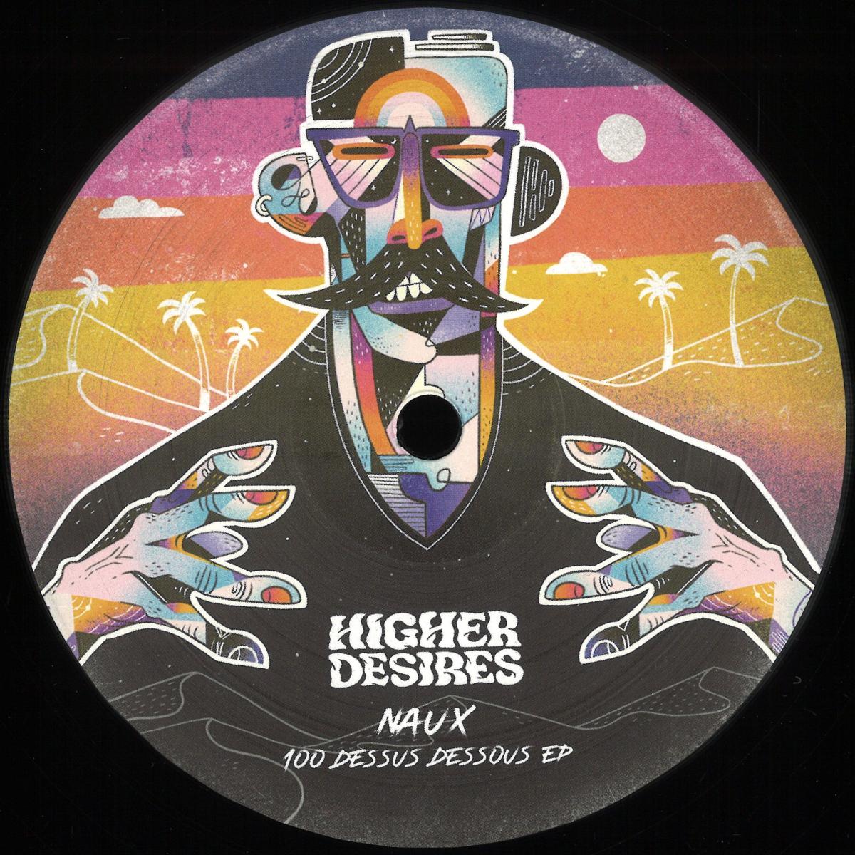 Naux — 100 Dessus Dessous EP vinyl cover